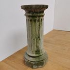 Antiek, Brocante Franse Zuil Of Pied De Stalle Voor Bloembak. Steen thumbnail 6