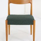 Set Van 4 Deense Stoelen Eetkamerstoelen 'bjerremose' Vintage Reupholstered thumbnail 5