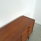 Vintage Teak Fineer Dressoir Met Lades thumbnail 14