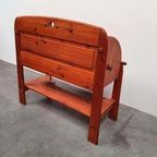 Brutalist Solid Pine Midcentury AWA Desk Vintage 70s thumbnail 8