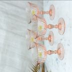 Set Van 4 Rosaline Swirl Arcoroc Luminarc Champagnecoupes thumbnail 3