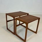 Set Of 2 Danish Teak Nesting Tables thumbnail 9