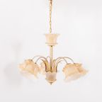 Murano Glass ‘flower’ Chandelier, 1960’s Italy thumbnail 5