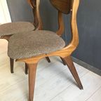 Set Vintage Louis van Teeffelen Eettafelstoelen Jr. 60 thumbnail 7
