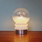Vintage Glazen Tafellamp Met Paddenstoel, 1960-70 thumbnail 3