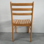 Set (van 4) Scandinavische Beukenhouten Eetkamerstoelen thumbnail 5
