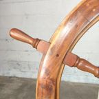 Houten Scheepsstuur / Stuurwiel thumbnail 2