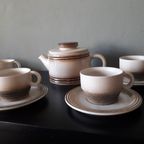Mid Century Vintage Gerzit West Germany Koffie Of Thee Servies. 15 Delig. thumbnail 4