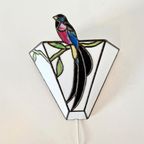 Vintage Wandlamp Glas In Lood / Tiffany Stijl thumbnail 7