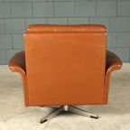 Vintage Lederen Draaifauteuil – Jaren 70 thumbnail 6