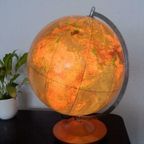 Retro Vintage Wereldbol Globe Lamp Tafellamp Voor 1986 thumbnail 9