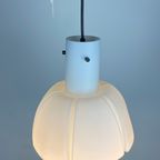 Witte Bloemvormige Opaline Glazen Hanglamp Van Glashütte Limburg Medium thumbnail 4