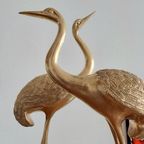Grote Messing Kraanvogels Kraanvogels Vogels Vintage Prijs/Set thumbnail 17