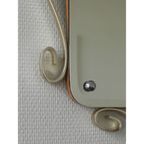 Vintage Geslepen Spiegel In Aluminium Frame thumbnail 7