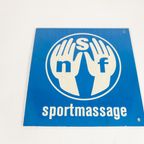 Emaille Wandborden (2) - Sportmassage - 1954 - Nsf Sportmassage - thumbnail 5