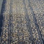 Leuk Vintage Oosters Vloerkleed In Voornamelijk Blauw Tinten 130x78cm thumbnail 4
