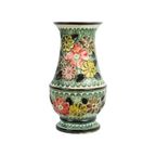 Vintage West Germany Kleurrijk Aardewerk Zeldzame Bloemen Vaas Bay 98-50 thumbnail 6