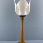 Nederlands Witte Tulp Lamp Van Bonydesign (Niet Gesigneerd), Tafellamp, Bureaulamp thumbnail 8