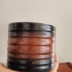 Vintage Bruin Oranje Terracotta Bloempo thumbnail 9