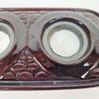 2 Vintage Waxinelichthouder Keramiek Bay W Germany Kandelaar thumbnail 7
