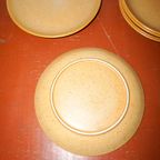 Vintage Grès Stoneware Dinner Plates * Set Of 6 * Minimal Mid-Century Tableware thumbnail 9