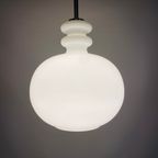 Large White Glass Pendant Light Xl By Peill And Putzler thumbnail 7