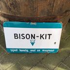 Origineel Emaille Reclame Bord Bison-Kit. thumbnail 2