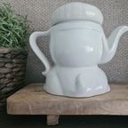 Witte Theepot / Koffiepot Hond Met Pet thumbnail 5