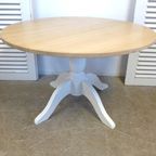 Prachtige Landelijke Ronde Eiken Tafel thumbnail 12