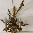 Vintage 'gouden' Wheat Wall Lamp Met Bloemen : Franse Stijl thumbnail 2