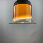 Large Brown And Clear Glass Peill And Putzler Pendant Light Bell Ah 182 thumbnail 6