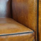 In Goede Staat Verkerende Schapenleren Art Deco Design Fauteuil/armchair Met Leuke Details thumbnail 12