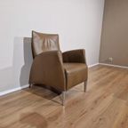 Jori Jr3490 Fauteuil - Bruin - Leder - Design - Topstaat thumbnail 4