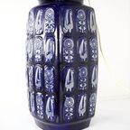 West Germany Vloerlamp Keramiek 942-45 Blauw Vintage thumbnail 6