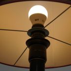 Prachtige Antieke Engelse Staande Lamp Uit Begin 1900 In Japanse Stijl Met Uniek Schilder Werk thumbnail 5