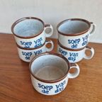 70's Vintage Soep Kommen Soep Van De Dag Servies thumbnail 3