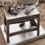 Gedetailleerd Tinnen Beeld/sculptuur Ambachtelijke Slager🥩 thumbnail 6