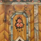 Antieke Beschilderde Bruidskast 1817 thumbnail 13