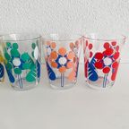 Set Vintage Limonade Glazen Jaren 70 Stippen thumbnail 6