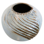 Vintage Keramieken Vaas Blauw 'hav' thumbnail 7
