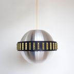 Vintage Space Age Rvs Hanglamp Met Acryl Inzetstukken, Mid Century Hanger thumbnail 8