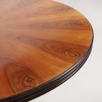 Italian Spectacular Veneer Finish Round Dining Table, 1930’S thumbnail 3