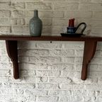 Wandplank, Mahoniehouten thumbnail 5