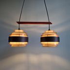 Scandinavische Kroonluchter In Geanodiseerd Aluminium, 1960 thumbnail 3
