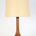 Vintage dyrlund Tafellamp Lamp Xl Hout Deens thumbnail 4