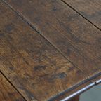 Zeldzame En Originele Antieke Engelse Eikenhouten Bijzettafel/ Center Table Uit Eind 18e Eeuw thumbnail 10