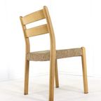Set 6 Emc Mobler Deense Stoelen Eetkamestoelen Vintage Eiken thumbnail 14