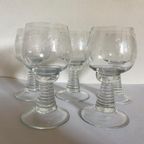 5x Roemer Wijnglas Transparant Gegrafeerd thumbnail 3