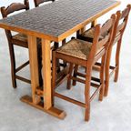 Vintage Bartafel Met Stoelen thumbnail 7