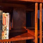 Vintage Boekenkast, Boekenmolen, Op Wieltjes, Kast, Kastje thumbnail 13